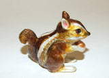 Squirrel Bejeweled & Enameled HingedTrinket Box W/Austrian Crystals - The Ritzy Gift