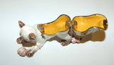 Cat Kitten With Yarn Hinged Enameled Trinket Box Swarovski Crystals - The Ritzy Gift