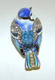 Dragonfly Bejeweled & Enameled Double Hinged Trinket Box Swarovski Crystals Teal - The Ritzy Gift