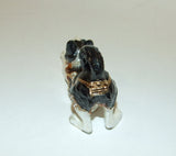 Stretching Cat Enameled Hinged Trinket Box Swarovski Crystals - The Ritzy Gift