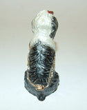 Old English Sheep Dog Enamel Hinged Trinket Box Swarovski Crystal - The Ritzy Gift