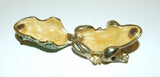 Green Crystal & Brass Frog Hinged Bejeweled Trinket Box Swarovski Crystal - The Ritzy Gift