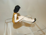 Bathing Beauty Figurine Figure Shelf Sitter Gold Polka Dot Swim Suit Small - The Ritzy Gift