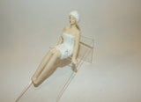 Bathing Beauty Figurine Figure Shelf Sitter Spa Girl With Towel Sitting Mini - The Ritzy Gift