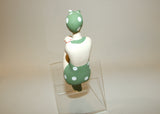 Bathing Beauty Figurine Figure Shelf Sitter Green & White Polka Dot Mini - The Ritzy Gift