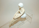 Bathing Beauty Figurine Figure Shelf Sitter Spa Girl With Towel & Turban Sitting Mini - The Ritzy Gift