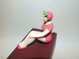 Bathing Beauty Figurine Figure Shelf Sitter Pink & Green Polka Dot Art Deco - The Ritzy Gift