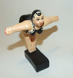 Lulu Diver Bathing Beauty Figure Figurine Black & White Mini - The Ritzy Gift