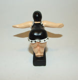 Lulu Diver Bathing Beauty Figure Figurine Black & White Mini - The Ritzy Gift