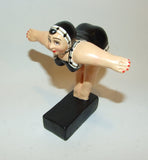 Lulu Diver Bathing Beauty Figure Figurine Black & White Mini - The Ritzy Gift