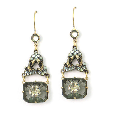 Anne Koplik Art Deco Black Diamond Crystal Earrings - The Ritzy Gift