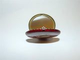 Jay Strongwater Enameled Round Compact Mirror Flower Clasp - The Ritzy Gift