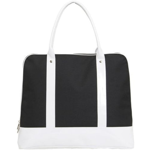 Murval Black & White Nylon Computer Laptop Briefcase - The Ritzy Gift