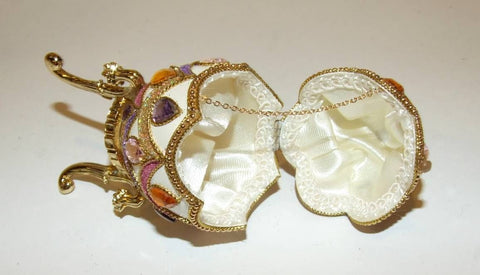 Decorative Duck Egg BeJeweled Jewelry Ring Box - The Ritzy Gift